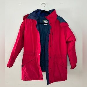 L.L.Bean Red Winter Coat Size Medium